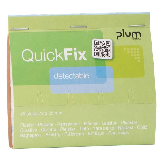 QuickFix detektabilna pakiranja za ponovno punjenje s 45 flastera
